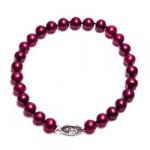 Crystal Faux Pearl Bracelet 8mm - Image 5