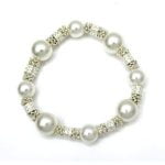 Faux Pearl Stretch Bracelet - Image 2