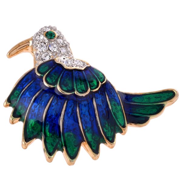 Hand Painted Enamel Turkey Lapel Pin - Image 1