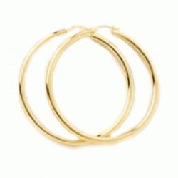 EP6115-3.jpg Gold Vermeil Hoop Earrings-Medium - Image 1