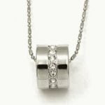 Urban-chic Urban Posh CZ Diamond Accent Barrel Necklace