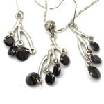 Selena Rhinestone Pendant Necklace Set - Image 2