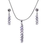 Teresequet Rhinestone Pendant Necklace Set - Image 2