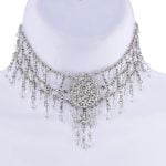 Edwardian Rhinestone Choker Necklace Set