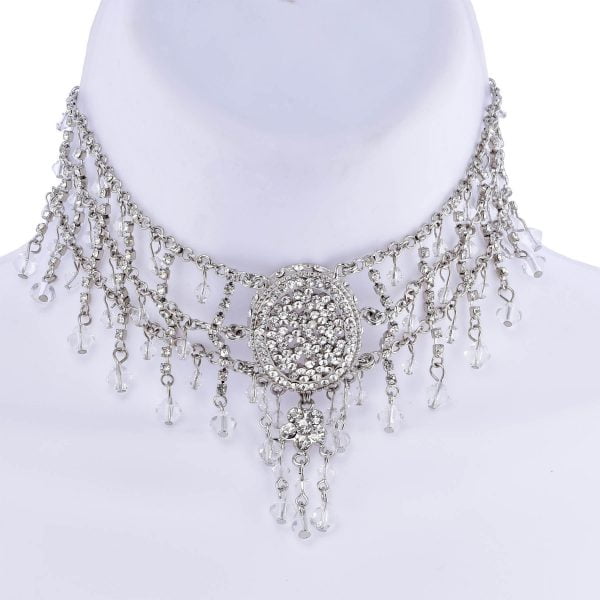 JL007-52.jpg Edwardian Rhinestone Choker Necklace Set - Image 1