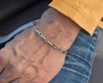 Stainless Steel Mens Link Bracelet-LH2527 - Image 3
