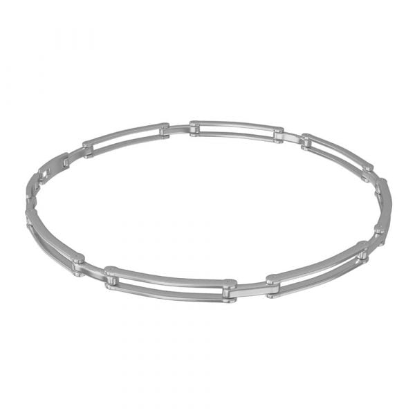 LH2528-12-1.jpg Stainless Steel Mens Link Bracelet-LH2528 - Image 1