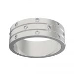 Fancy Stella Unity Cubic Zirconia Stainless Steel Ring - Image 2