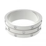 Fancy Stella Unity Cubic Zirconia Stainless Steel Ring - Image 3