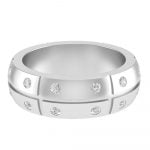 Stainless Steel CZ Diamond Ring - Image 3