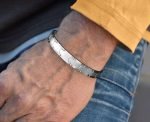 Stainless Steel Mens Link Bracelet-LH8037 - Image 3