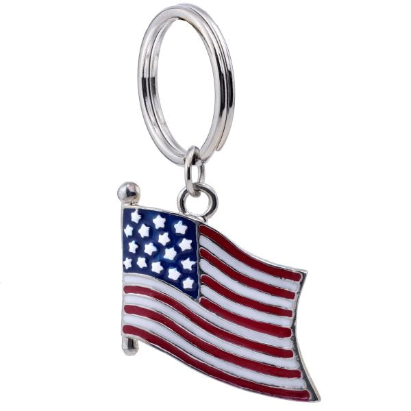 LK10-1H.jpg US Flag Key Ring - Image 1