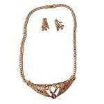 Retro Gold Choker Necklace Set