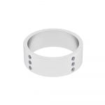 Stainless Steel CZ Diamond Unity Wedding Ring - Image 3