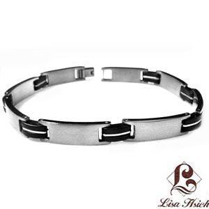 LSL1922-11.jpg Stainless Steel Mens Link Bracelet-LSL1922 - Image 1