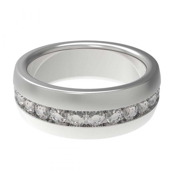 Chanel Set CZ Diamond Eternity Steel Unisex Ring - Image 3