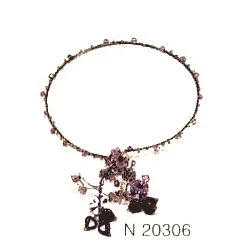 Boho-chic Hand-made Wire Choker Necklace — N20306-6 - Image 1