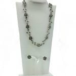 Victorian Rhinestone Choker Necklace Set - Image 2