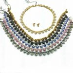 Victorian Rhinestone Choker Necklace Set