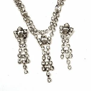 Art Deco Rhinestone Necklace Set — NEX4105-13 - Image 1