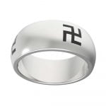 Stainless Steel Buddhist Tantric Shakti Awareness Ring - Image 2