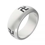 Stainless Steel Buddhist Tantric Shakti Awareness Ring