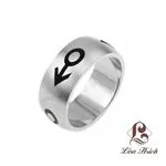 R5359-4-6.jpg Stainless Steel Male Sex Symbol Freedom Ring - Image 1
