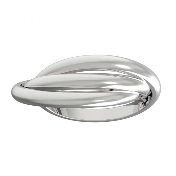 Unisex Stainless Steel 3 Piece Olympiad Puzzle Ring - Image 2