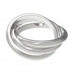 Unisex Stainless Steel 3 Piece Olympiad Puzzle Ring - Image 3