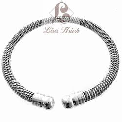 SB065-22.jpg Stainless Steel Flexible Mesh Bracelet-SB065 - Image 1