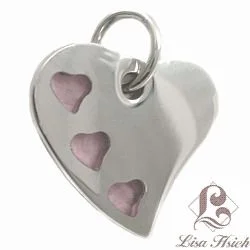 Stainless Steel Hearts Pendant - Image 1