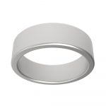 Stainless Steel Classic Eternity Unisex Wedding Band - Image 2