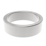 Stainless Steel Classic Eternity Unisex Wedding Band - Image 3