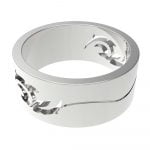 Unisex Urban Strength Cult Stainless Steel Men's Band Ring - Image 2