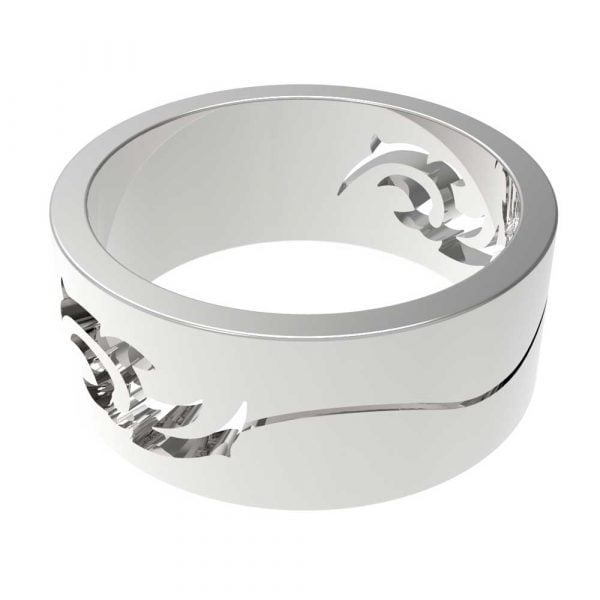 Unisex Urban Strength Cult Stainless Steel Men's Band Ring - Image 2