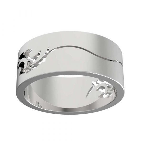 Unisex Urban Strength Cult Stainless Steel Men's Band Ring - Image 3