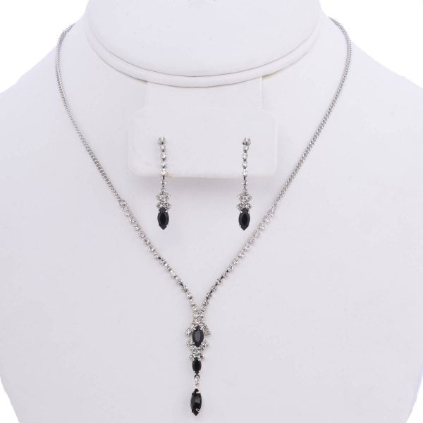 Art Nouveau Austrian Crystal Necklace Set — XNE08-9 - Image 2