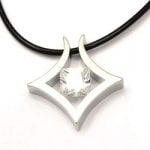 Urban-chic Cz Diamond Tension-set Superellipse Star Necklace - Image 2