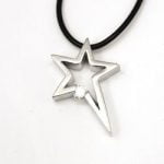 Urban-chic CZ Diamond Tension-set Star Necklace - Image 2