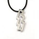Urban-chic CZ Diamond Tension-set Zigzag Necklace - Image 2